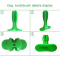 Non-Toxic FDA Approved Rubber dog chew toy Pet toothbrush Brushing Stick  Dog toothbrush blue